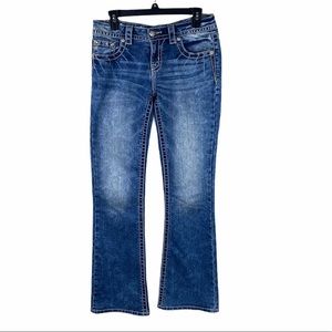 MISS ME JEANS 28 Relaxed boot star design